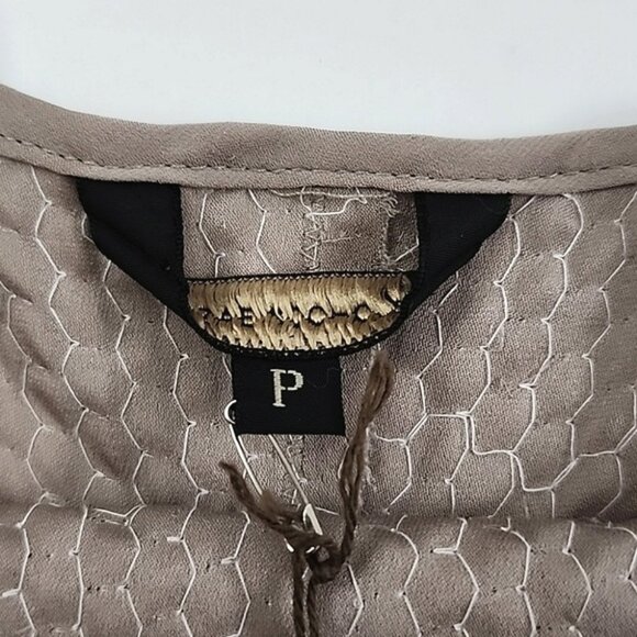 NWT Rozae Nichols No Dart Cami Oyster Taupe Sequined Size XS - Picture 9 of 16